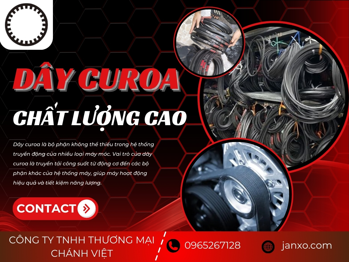 Dây curoa cao cấp Chánh Việt tối ưu hiệu suất máy móc